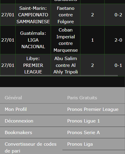 pari VIP gagné ticket